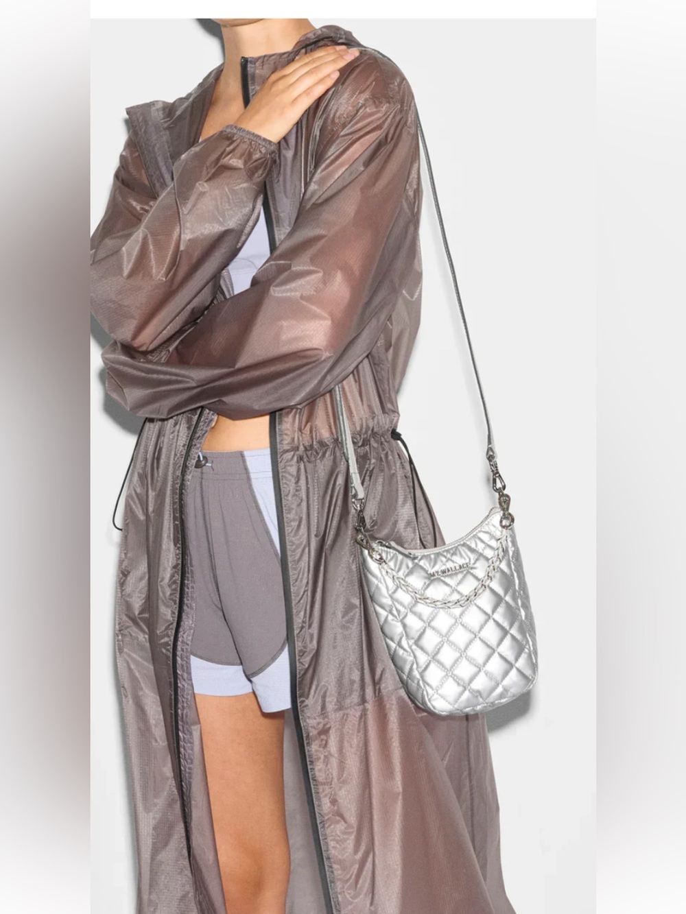 MZ Wallace Crosby Go Matte Silver